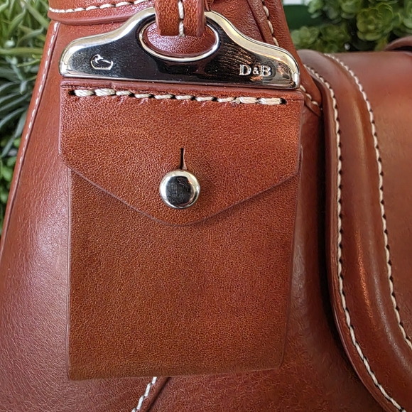 Dooney & Bourke Florintine Toscana Front Stitch Hobo In Ginger - Picture 4 of 11